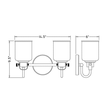 Z-Lite Kinsley 2 Light Vanity Light image 28