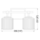Z-Lite Landon 2 Light Vanity Light image 28