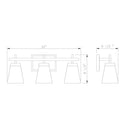 Z-Lite Lauren 3 Light Vanity Light image 21