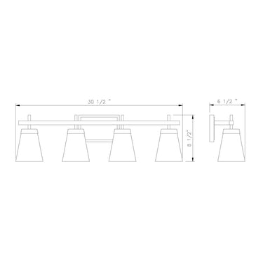 Z-Lite Lauren 4 Light Vanity Light image 21