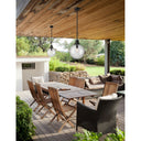 Z-Lite Laurent Glass 1 Light Outdoor Pendant image 6