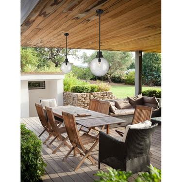 Z-Lite Laurent Glass 1 Light Outdoor Pendant image 6