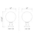 Z-Lite Laurent Glass 1 Light Outdoor Pier Mounted Fixture image 14