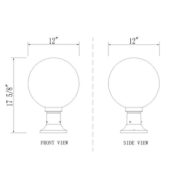 Z-Lite Laurent Glass 1 Light Outdoor Pier Mounted Fixture image 14