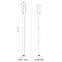 Z-Lite Leland 1 Light Outdoor Post Mounted Fixture image 7