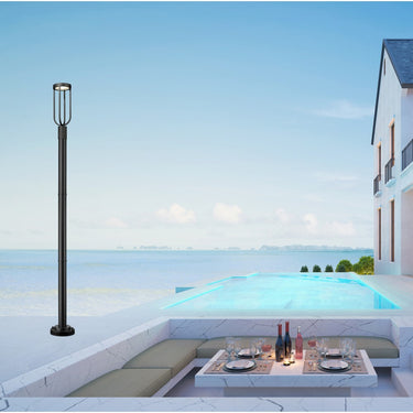 Z-Lite Leland 91.75 High 1 Light Outdoor Post Mounted Fixture image 5