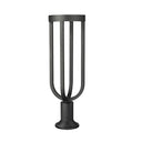 Z-Lite Leland Glass 1 Light Outdoor Pier Mounted Fixture image 2