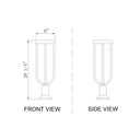 Z-Lite Leland Glass 1 Light Outdoor Pier Mounted Fixture image 7