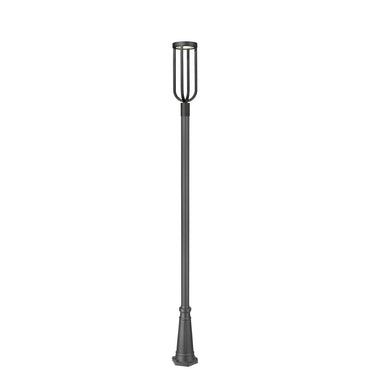 Z-Lite Leland Glass 1 Light Outdoor Post Mounted Fixture image 2