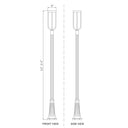 Z-Lite Leland Glass 1 Light Outdoor Post Mounted Fixture image 7