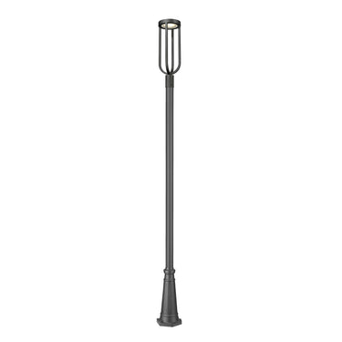 Z-Lite Leland Glass 1 Light Outdoor Post Mounted Fixture image