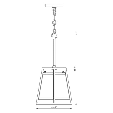 Z-Lite Lenyx Rubbed Brass 1 Light Pendant image 7