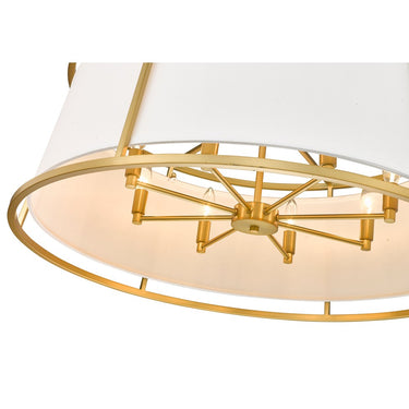 Z-Lite Lenyx Rubbed Brass 8 Light Pendant image 3