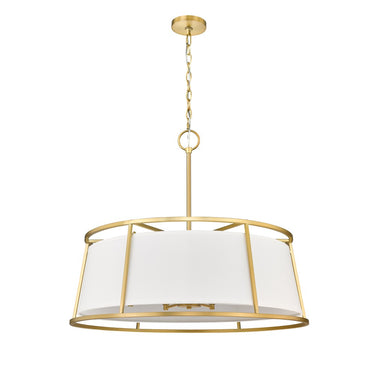 Z-Lite Lenyx Rubbed Brass 8 Light Pendant image 4