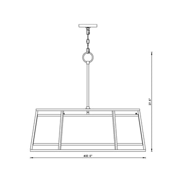 Z-Lite Lenyx Rubbed Brass 8 Light Pendant image 7