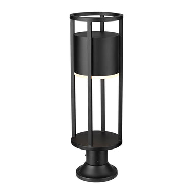 Z-Lite Luca 1 Light Outdoor Pier Mounted Fixture image 1