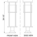 Z-Lite Luca 1 Light Outdoor Pier Mounted Fixture image 7