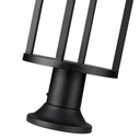 Z-Lite Luca Glass 1 Light Outdoor Pier Mounted Fixture image 3