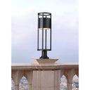 Z-Lite Luca Glass 1 Light Outdoor Pier Mounted Fixture image 6