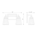 Z-Lite Lyna 2 Light Vanity Light image 21