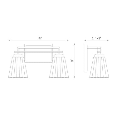 Z-Lite Lyna 2 Light Vanity Light image 21