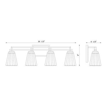 Z-Lite Lyna 4 Light Vanity Light image 21