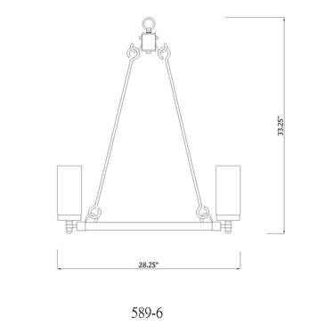 Z-Lite Marlow 6 Light Outdoor Chandelier image 14