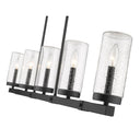Z-Lite Marlow Matte Black 5 Light Outdoor Linear Chandelier image 3