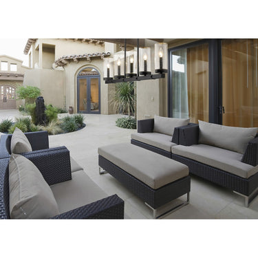 Z-Lite Marlow Matte Black 5 Light Outdoor Linear Chandelier image 6