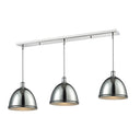 Z-Lite Mason Chrome 3 Light Linear Chandelier image
