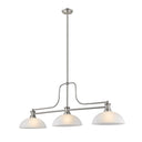 Z-Lite Melange Glass 21" High 3 Light Billiard Light image 1