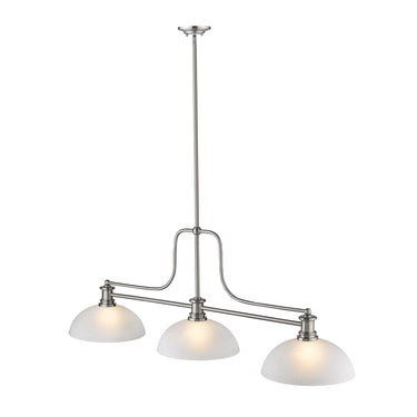 Z-Lite Melange Glass 21" High 3 Light Billiard Light image 3