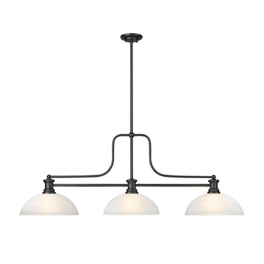 Z-Lite Melange Glass 3 Light Billiard Light image 3