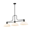 Z-Lite Melange Glass 3 Light Billiard Light image