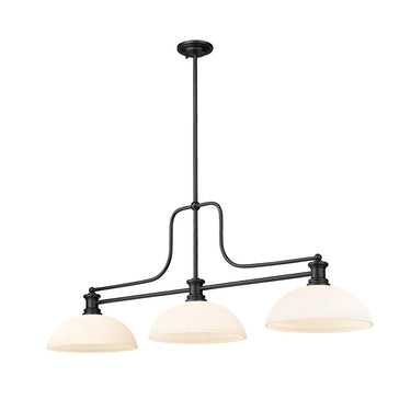 Z-Lite Melange Glass 3 Light Billiard Light image