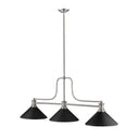 Z-Lite Melange Matte Black 3 Light Billiard Light image 1