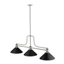 Z-Lite Melange Matte Black 3 Light Billiard Light image 2