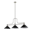 Z-Lite Melange Matte Black 3 Light Billiard Light image 4