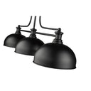 Z-Lite Melange Metal Matte Black 3 Light Billiard Light image 3
