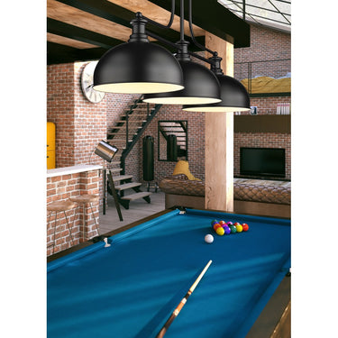 Z-Lite Melange Metal Matte Black 3 Light Billiard Light image 5