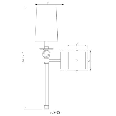 Z-Lite Mia 1 Light Wall Sconce image 14