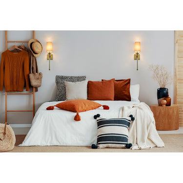 Z-Lite Mia Rubbed Brass 1 Light Wall Sconce image 12