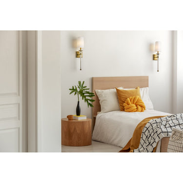 Z-Lite Mia Rubbed Brass 1 Light Wall Sconce image 13