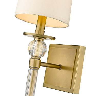 Z-Lite Mia Rubbed Brass 1 Light Wall Sconce image 6
