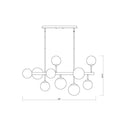 Z-Lite Midnetic 11 Light Linear Chandelier image 7