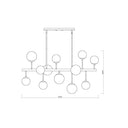 Z-Lite Midnetic 13 Light Linear Chandelier image 7