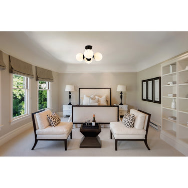 Z-Lite Midnetic 4 Light Semi Flush Mount image 5