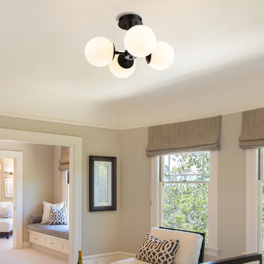Z-Lite Midnetic 4 Light Semi Flush Mount image 6