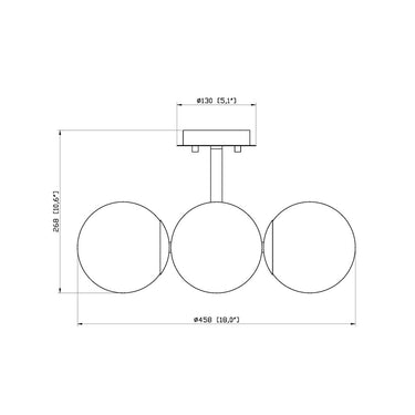 Z-Lite Midnetic 4 Light Semi Flush Mount image 7