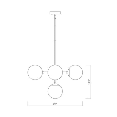 Z-Lite Midnetic 5 Light Pendant image 7